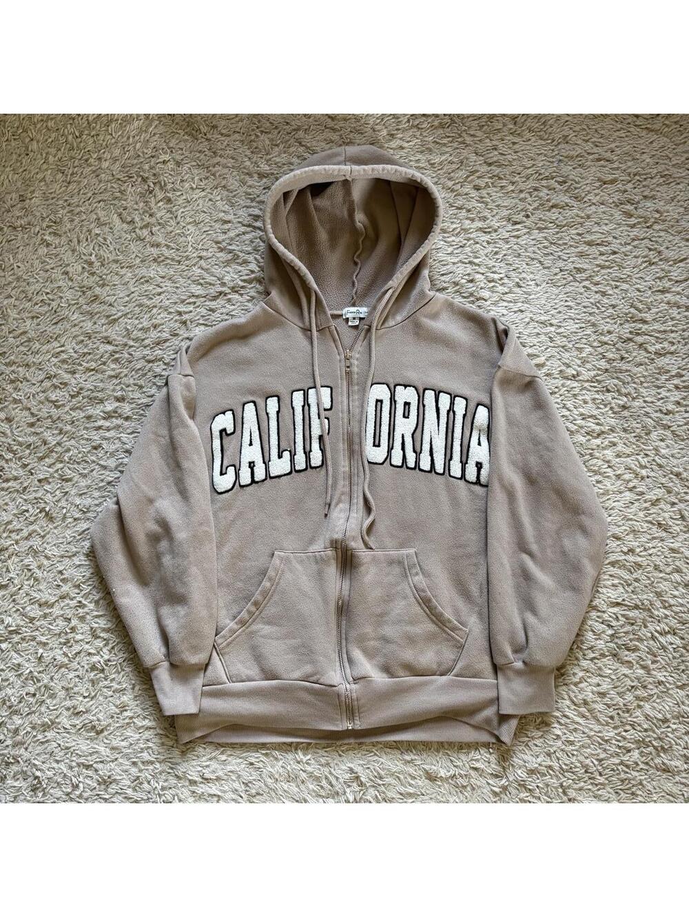 Y2K California Zip Up Hoodie